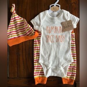 Rae Dunn 3-6 month 3-piece baby outfit NWT